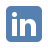 Linkedin icon in blue